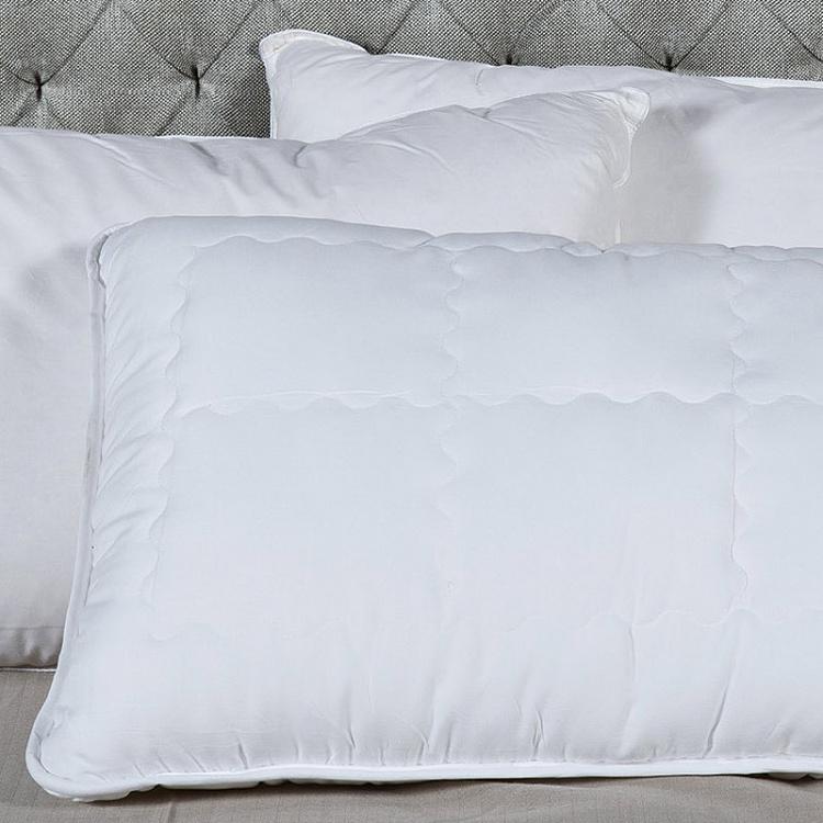 Стеганая силиконовая подушка для сна Делюкс Deluxe Silicone Quilt Pillow