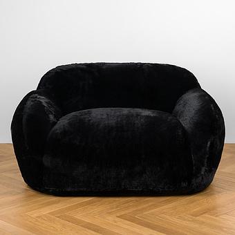 Двухместный диван Snug 2 Seater искусственный мех Big Bear Sable - ракурс 2