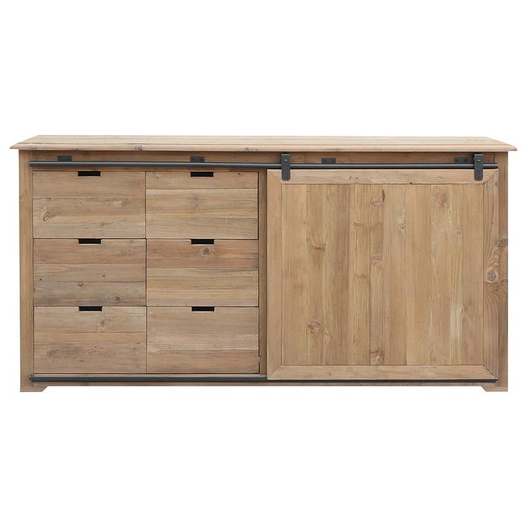 Комод-буфет с раздвижной дверью и 6 ящиками Карелия Karelia Sliding Door Sideboard With 6 Drawers DB