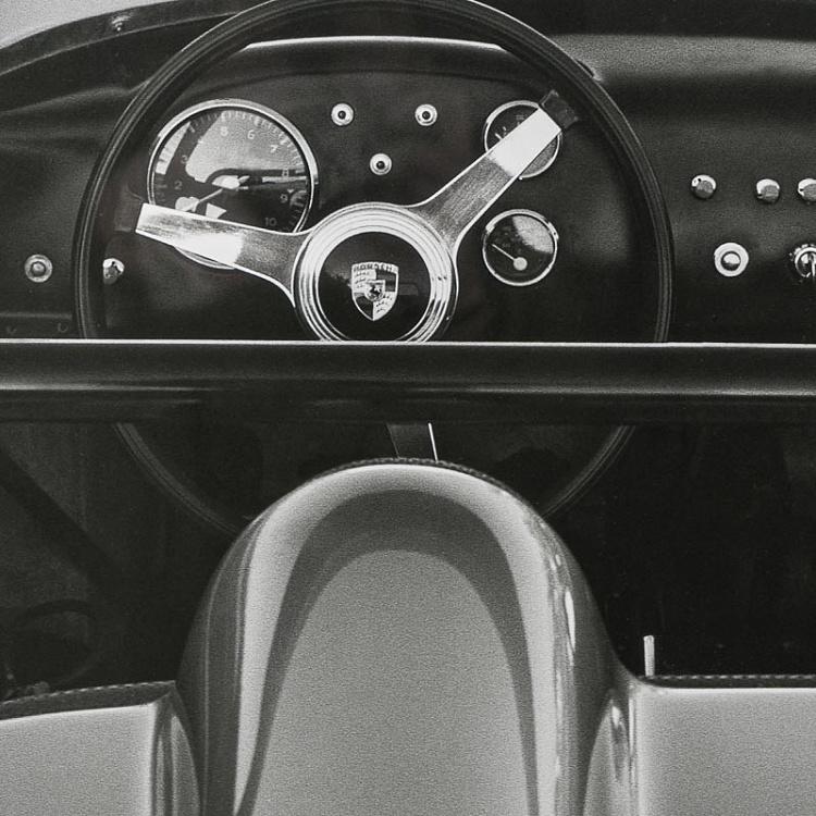 Фото-принт в чёрной раме Порше, 1960 1960 Porsche, Studio Frame