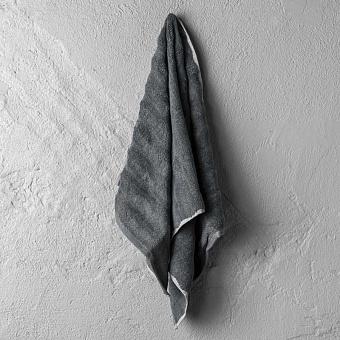 Ash Ribbed Hand Towel Anthracite 50x100 cm