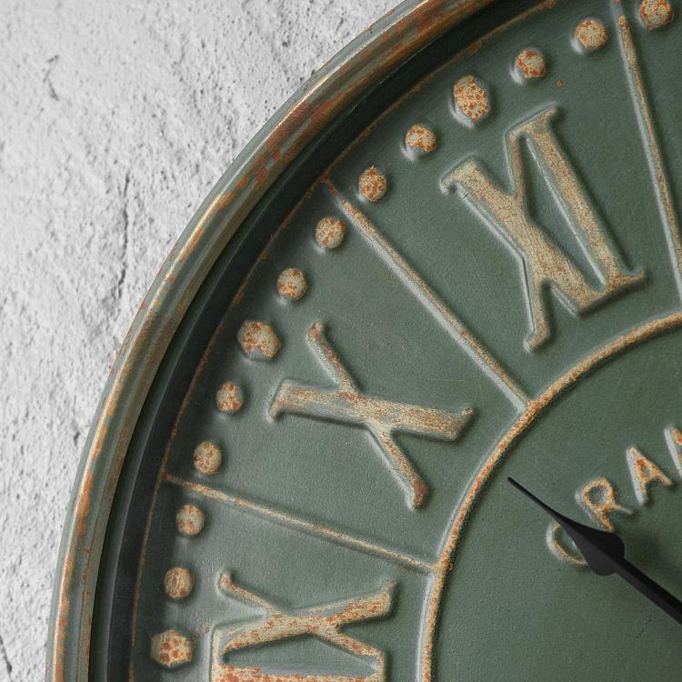 Настенные часы с римскими цифрами Гранд Отель Roman Numerals Grand Hotel Iron Clock