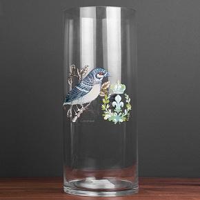 Bird Glass Vase