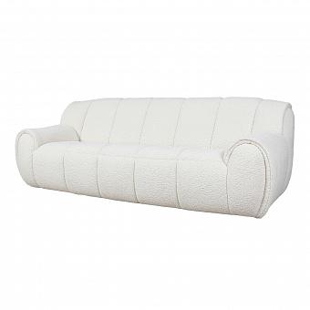 Трёхместный диван Sofia 3 Seater A искусственный мех Sheepskin Natural Beige