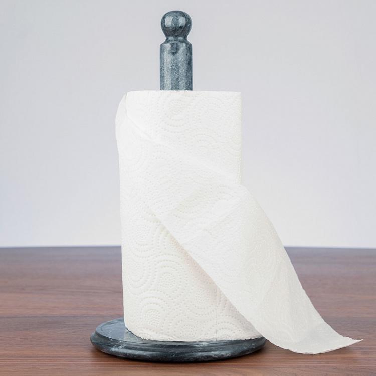 Чёрная мраморная подставка для бумажных полотенец Скандинавия Nordic Towel Holder Black