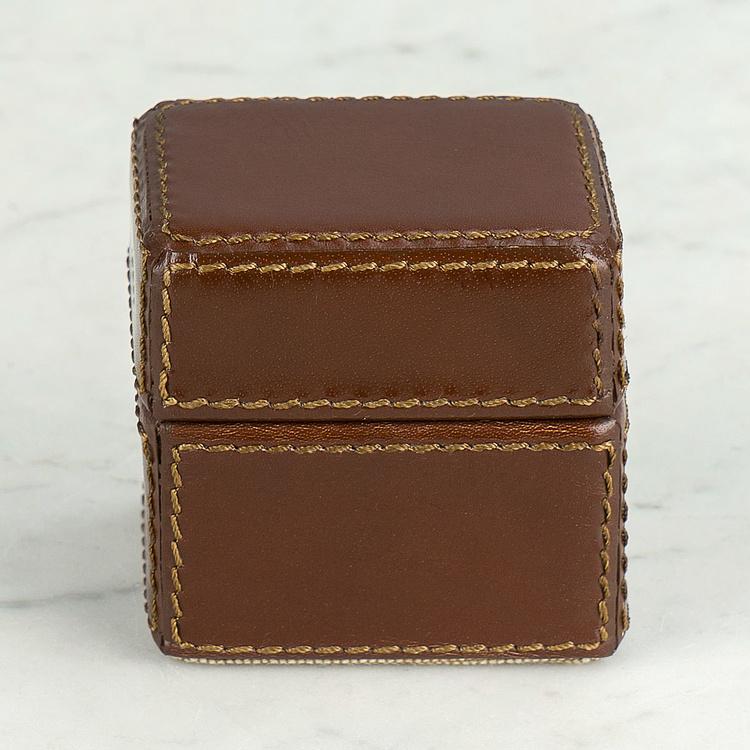 Мини-колода игральных карт в кожаной коробке Mini Deck Of Card Leather Box