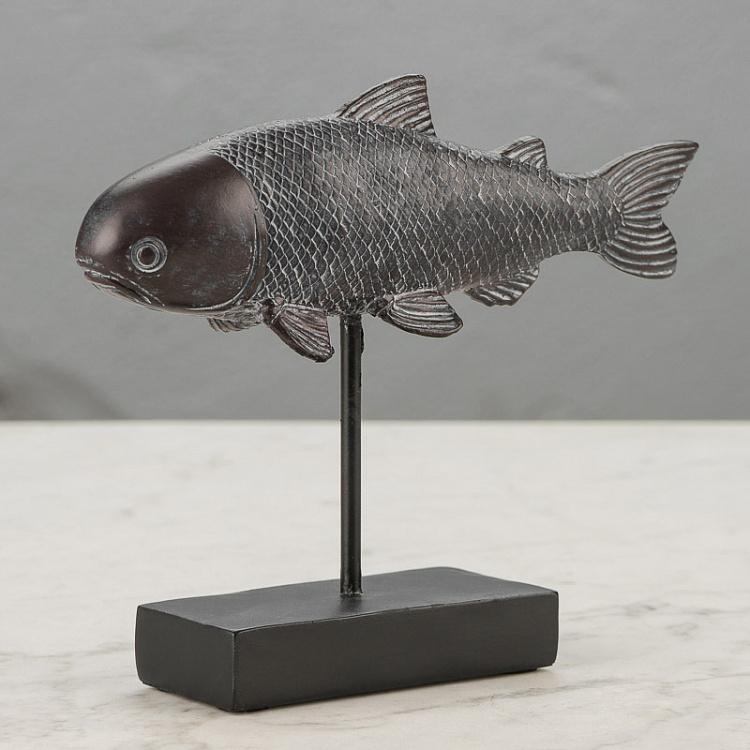 Fish Anthracite Decorative Figurine