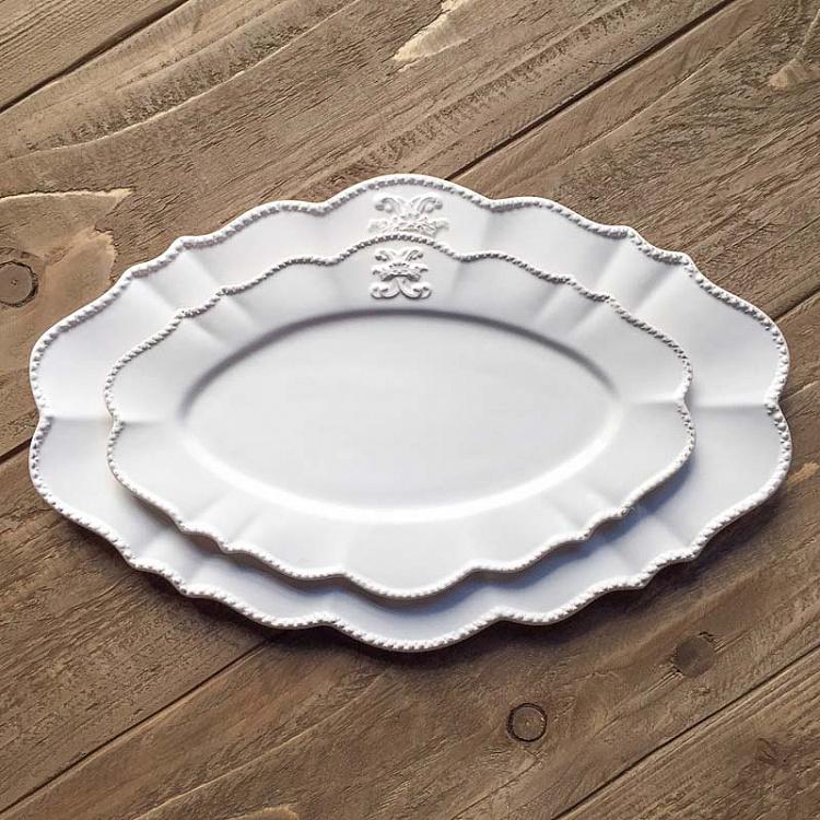 Овальная декоративная тарелка Во-ле-Виконт, L Vaux-le-Vicomte Oval Plate Large