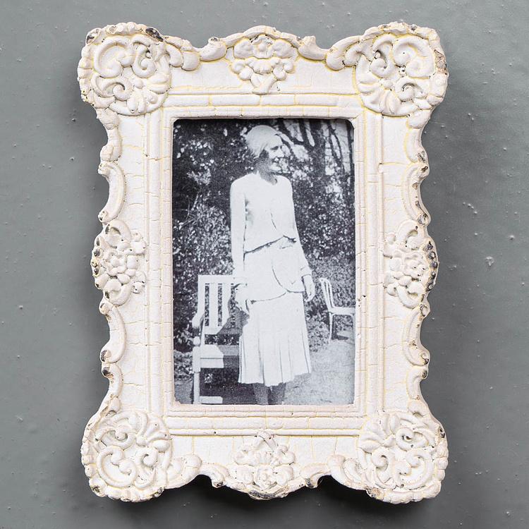 Рамка для фото Carved Pattern Photo Frame With Magnet White - ракурс 2