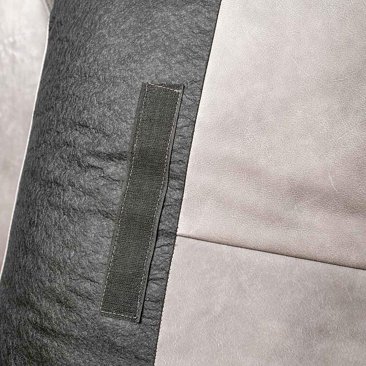 Трёхместный диван Patrick 3 Seater, Oak Sandwashed натуральная кожа Pale Grey - ракурс 13
