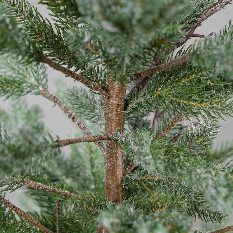 Искусственная заснеженная новогодняя ёлка в кашпо, 140 см Frost-Covered Christmas Tree In Pot 140 cm