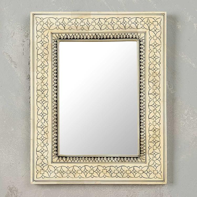 Зеркало из дерева и рога Алькасар Alcazar Wood And Horn Mirror