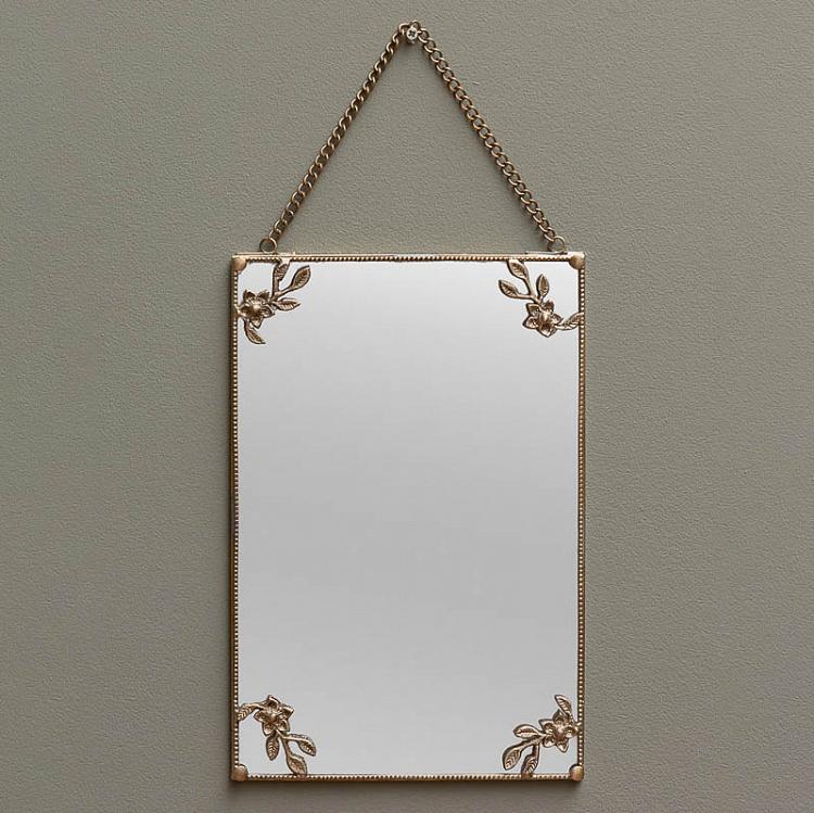 Подвесное зеркало с цветами в углах Flowered Corners Hanging Mirror