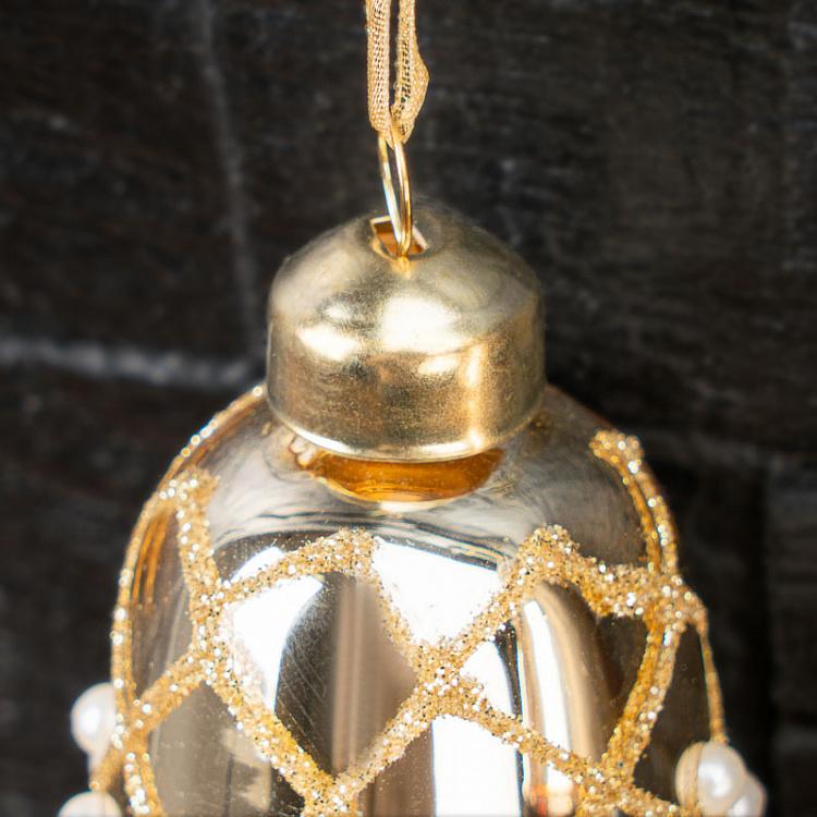Набор из 2-х ёлочных игрушек Set Of 2 Glass Bells 12 cm - ракурс 3