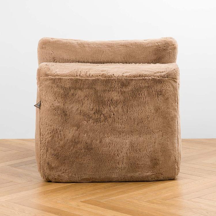 Кресло Lomfy Chair искусственный мех Big Bear Taupe - ракурс 4