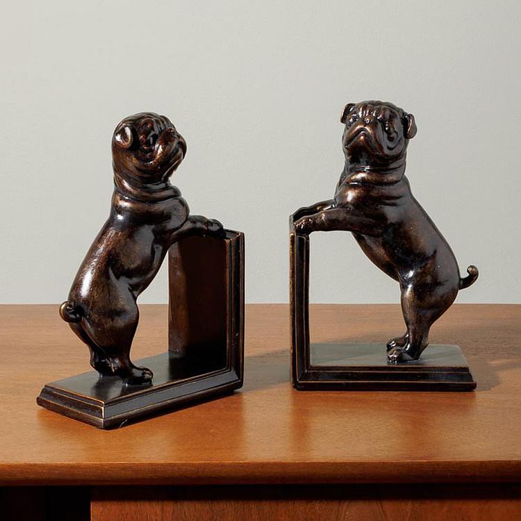 Набор из 2-х держателей для книг Bookend Standing French Bulldogs - ракурс 3