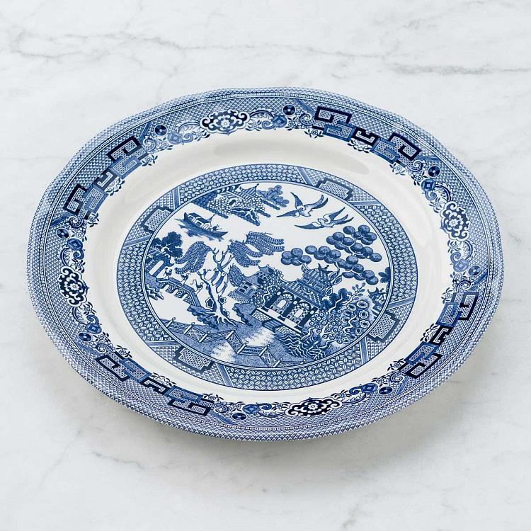 Обеденная тарелка Голубая ива Blue Willow Dining Plate