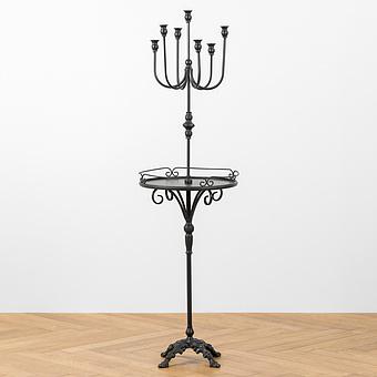Подсвечник со столиком Perla Side Table With Candelabrum