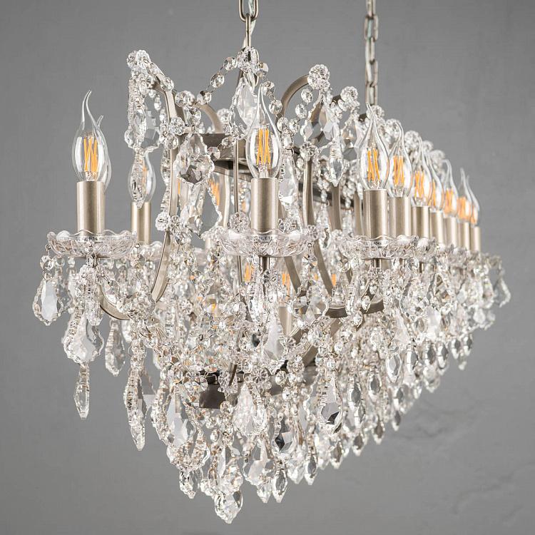 Прямоугольная Хрустальная люстра, L Crystal Rectangle Chandelier Large