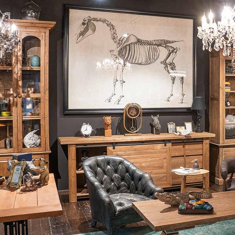 Картина-принт Animal Horse Skeleton дуб Black Oak - ракурс 2