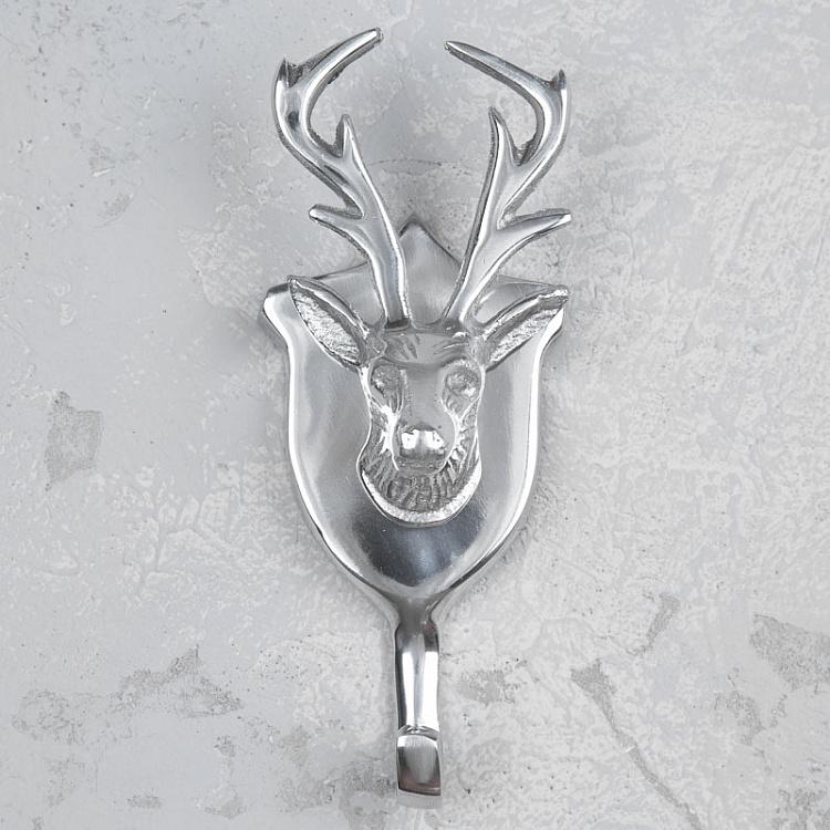 Однорожковый крючок Олень на щите Coat Rack Shield Deer
