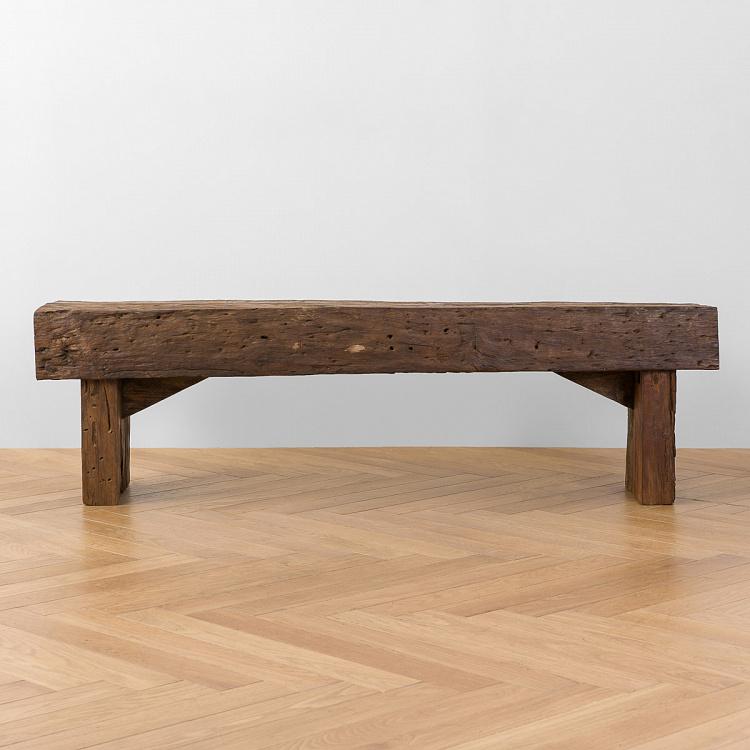 Скамейка из дерева шпал Outdoor Bench Rail Wood