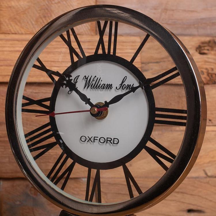 Настольные часы Оксфорд Clock Aluminium Nickel