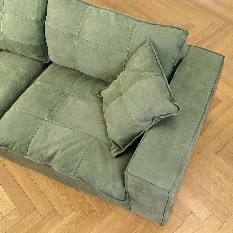 Трёхместный диван Сити, ножки цвета латуни City 3 Seater, Brass Metal RM