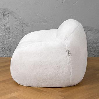 Кресло Snuggy Chair искусственный мех Big Bear White - ракурс 3
