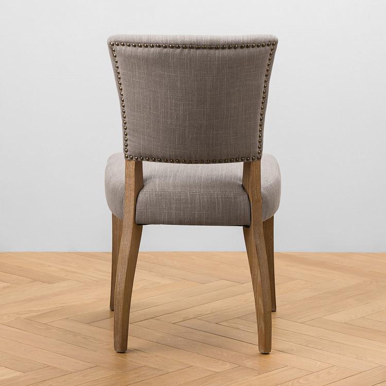 Стул Мами с заклёпками, песочные ножки Mami Dining Chair With Studs, Oak Sandwashed