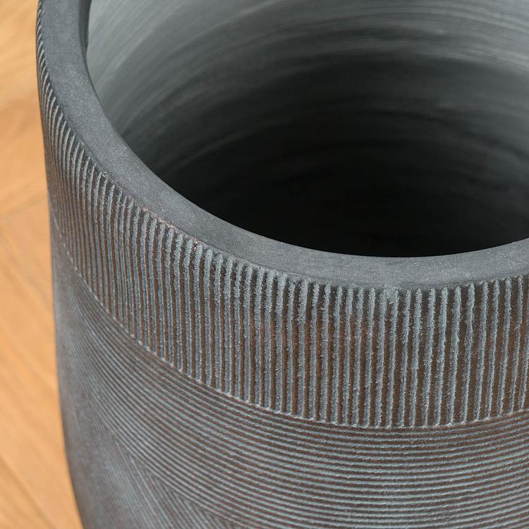 Кашпо Ergo Graphics Tall Pot Oxide Copper Patina Small - ракурс 3