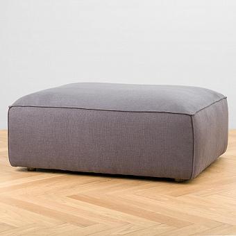 Пуфик Nirvana Sectional Footstool Large лён Woven Linen Graphite