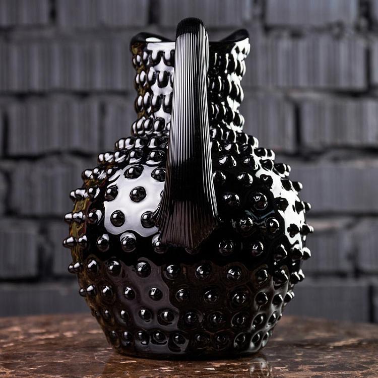 Чёрный кувшин Диамант Pitcher Hobnail Black Large