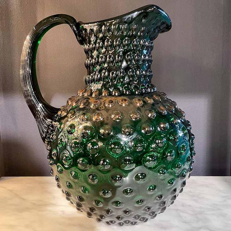 Pitcher Hobnail Green Large discount