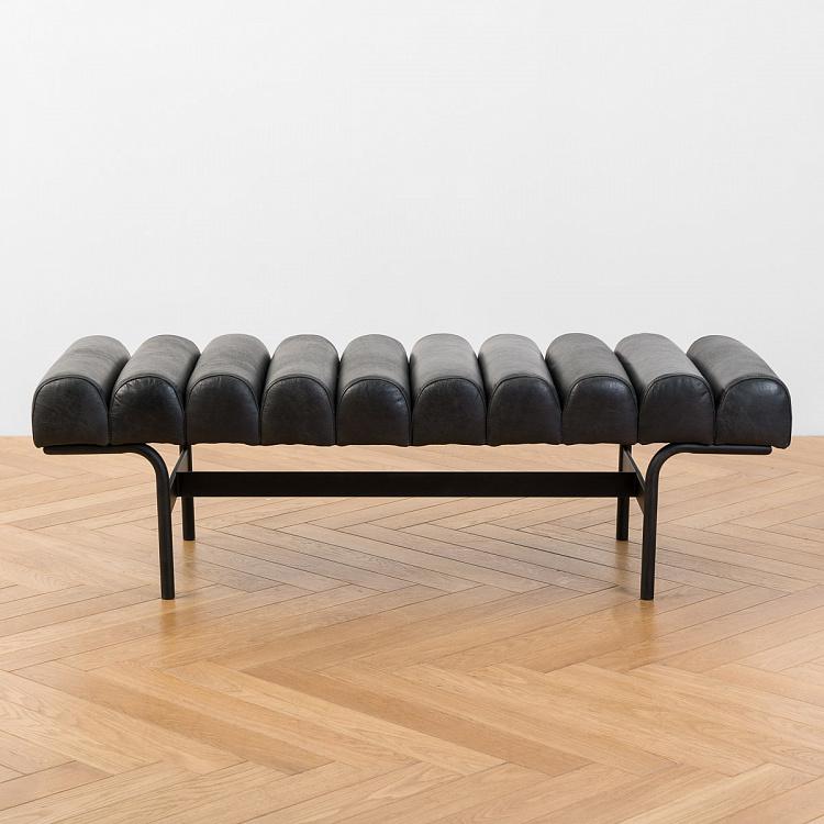 Банкетка Люксемург Luxemburg Ottoman, Black Matt Metal RM