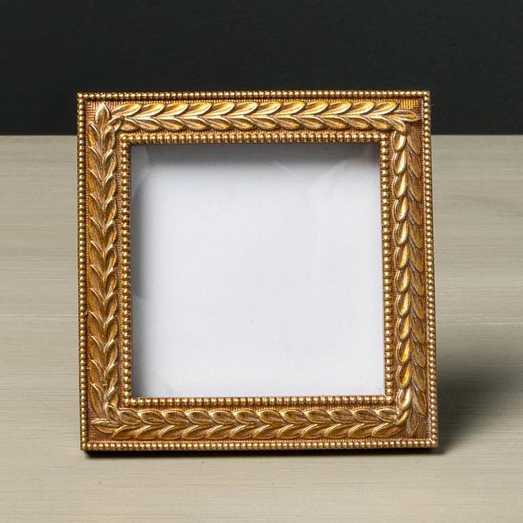 Квадратная рамка для фото с лиственным кантом Flowery Photo Frame Square