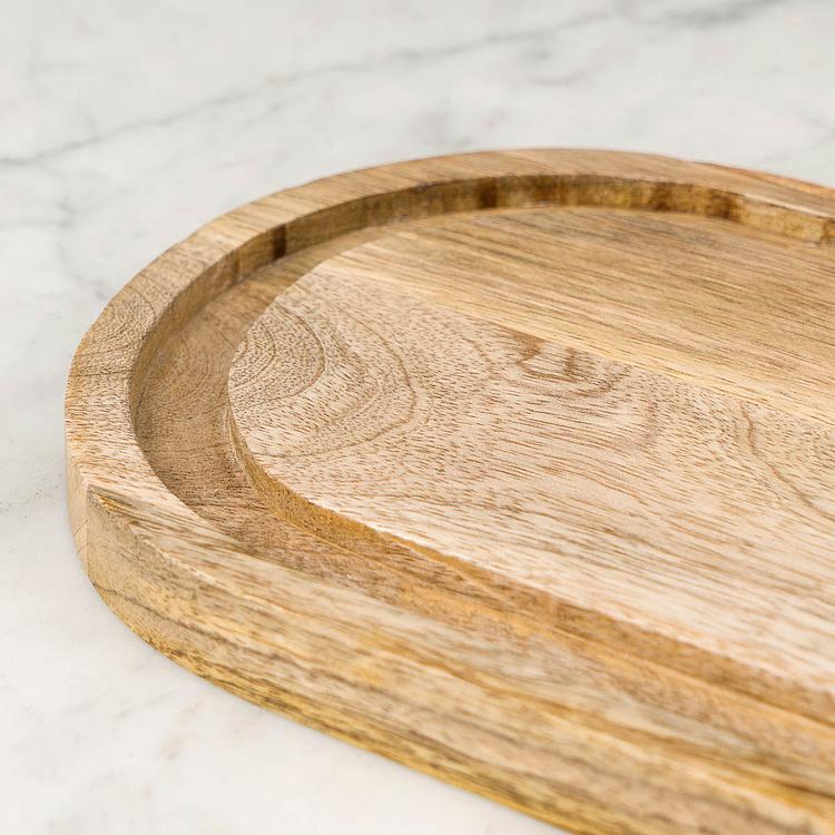 Деревянная доска Oval Wooden Serving Board - ракурс 4