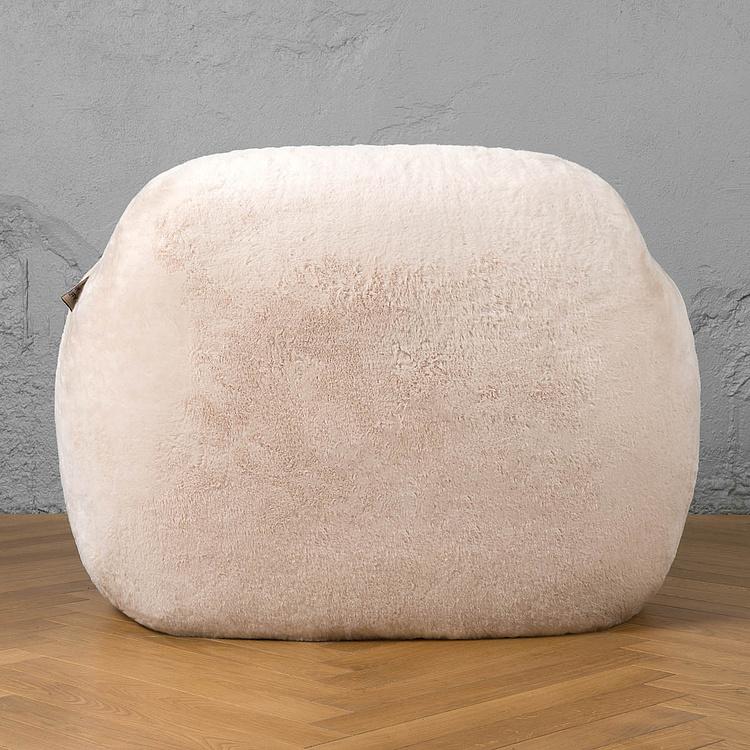 Кресло Snug Chair искусственный мех Big Bear Cream - ракурс 4