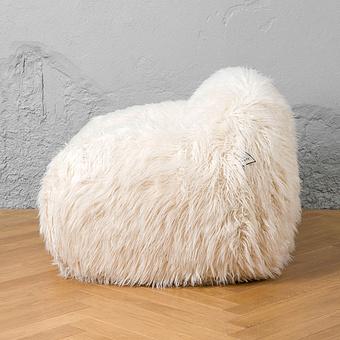 Кресло Snug Chair искусственный мех Mongolia Cream - ракурс 2