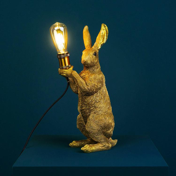 Настольная лампа Золотой кролик Table Lamp Golden Bunny