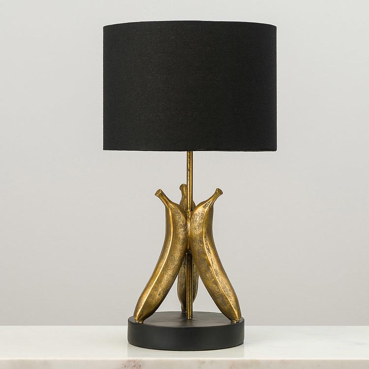 Настольная лампа с абажуром Бананы Banana Table Lamp Antique Gold With Shade