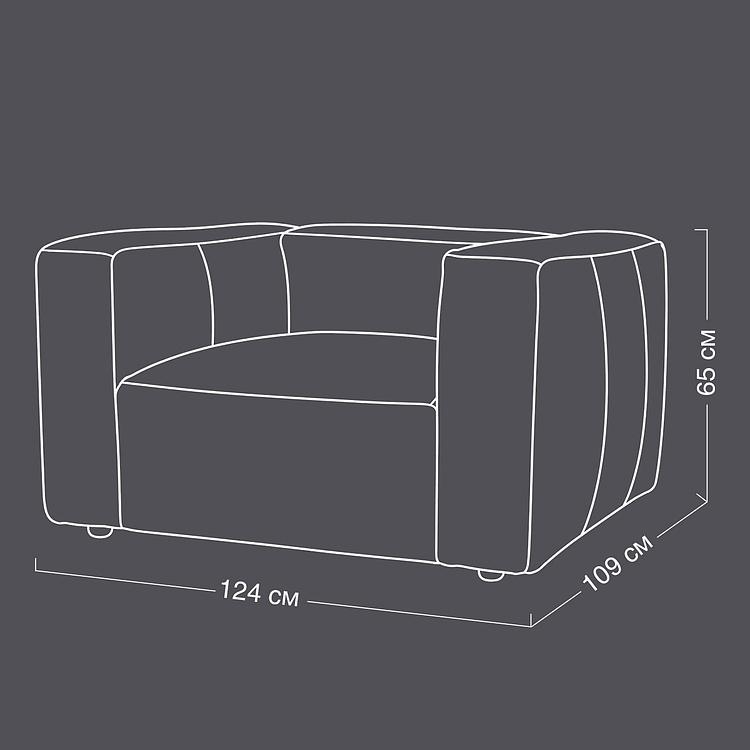 Кресло Tribeca 1 Seater натуральная кожа Riders Black - ракурс 14