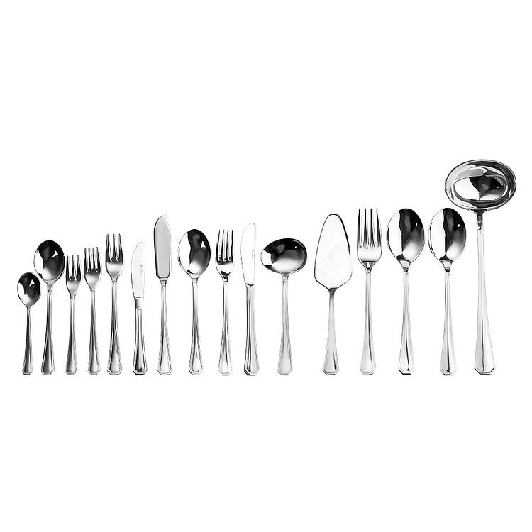 Набор Америка из 126 столовых приборов на 12 персон в деревянной коробке Set Of 126 Cutlery Pieces America Wooden Box