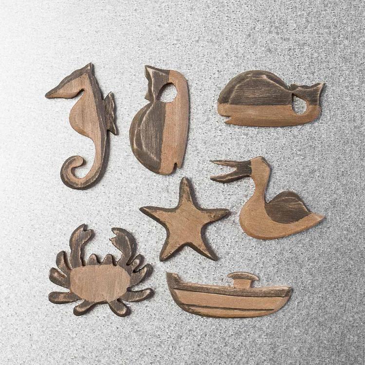 Металлическая доска с магнитами Берег моря Metal Board With Seaside Magnets