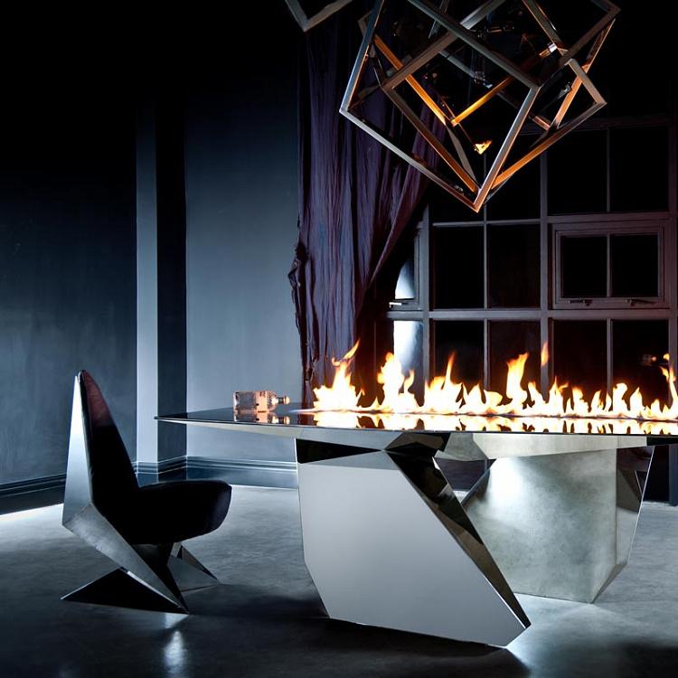Стул Интрепид Intrepid Dining Chair, Shiny Steel