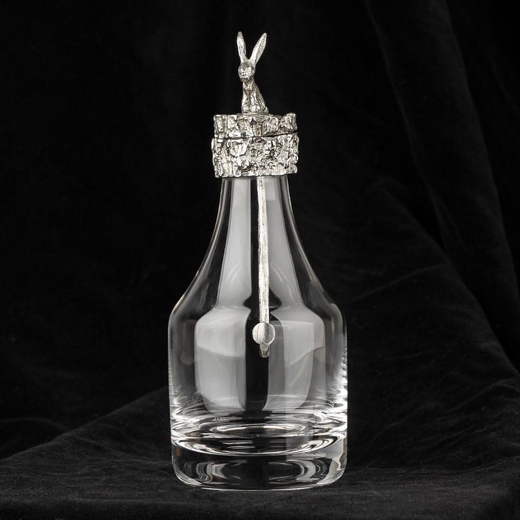 Бутылка для уксуса с оловянным кроликом Vinegar Bottle With Pewter Rabbit
