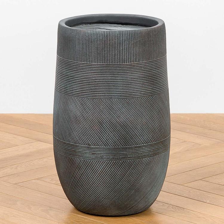Кашпо Ergo Graphics Tall Pot Oxide Copper Patina Small