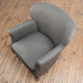 Кресло Greenwich Chair натуральная кожа Freehand Tipped Pewter