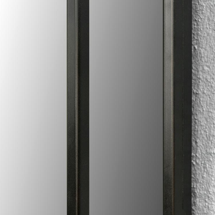 Квадратное железное зеркало с полкой Square Mirror With Shelf