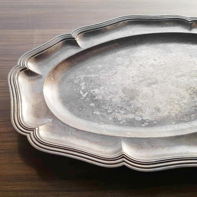 Винтажный серебряный поднос 4 Vintage Old Silver Plate 4